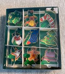 9 mini christmas cookie cutters in