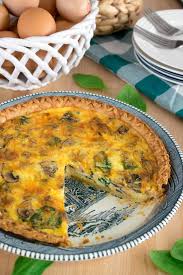 spinach mushroom quiche craving some