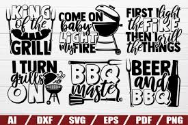 barbecue bundle bbq sayings graphic by