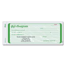 gift certificate without expiration