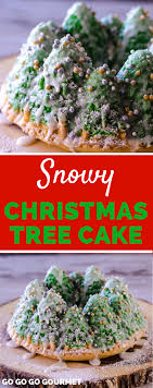 Combine the milk, lemon juice, vanilla, lemon zest and extract. Snowy Christmas Tree Cake Go Go Go Gourmet