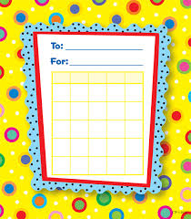 Dots On Yellow Student Incentive Chart