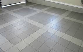 a porcelain tile garage floor long term