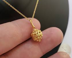 dainty 14k gold pendant dubrovnik