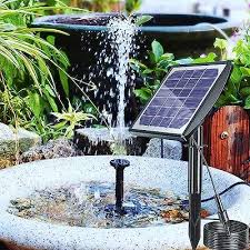 Solar Fountain Pump 2w Solar Bird Bath