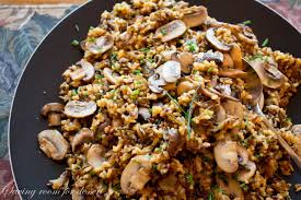 wild rice and mushroom pilaf saving