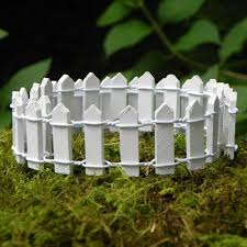 Fairy Garden Fence Edging White Picket