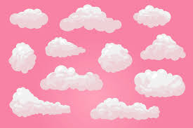 pink clouds on a pink background pink