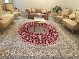 hand knotted nain persian carpet
