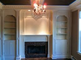 Custom Wall Unit With Fireplace Mantle