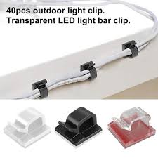 40pcs Outdoor Light Clip Transpa