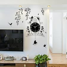 Wall Clock Creative Bird Modern
