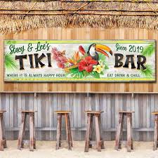 Tiki Bar Sign Tiki Hut Sign Tiki Decor