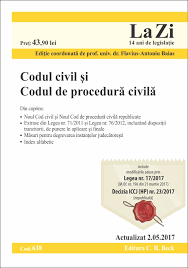 1 din 1 iulie 1981. Codul Civil Si Codul De Procedura Civila Actualizat La 2 05 2017 Evitalshop