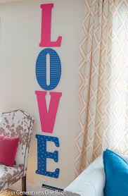 Valentine Diy Wall Art Love Letters