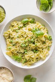 pesto pasta and peas recipe nourish