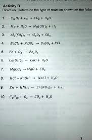 Chemical Reactions 1 C6h6 O2