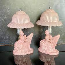 Satin Glass Boudoir Lamps