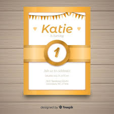 first birthday party invitation card