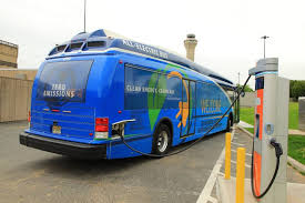 electric shuttle bus fleet