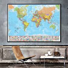 6677 world map poster atlas school