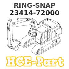 23414-72000 Hyundai HCE RING-SNAP
