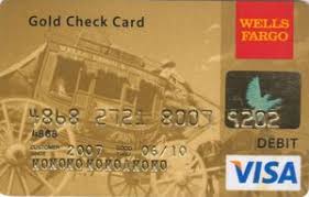 For the performance of transactions using the wells fargo college debit card, the bank may return a portion of the money or accrue bonuses that you can pay for the goods. Bank Card Wells Fargo Gold Check Card Wells Fargo United States Of America Col Us Vi 0058 01