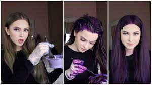 to dye your hair purple without bleach