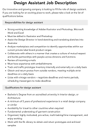 design istant job description