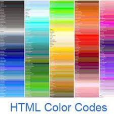 Html Color Codes Color Names And Color Chart With All