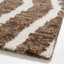formentera wool hand knotted brown area