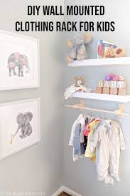 Diy Wall Mounted Clothing Rack For Kids