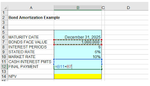 a bond using the npv function in excel