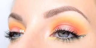 sunset makeup tutorial orange makeup
