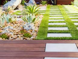 Garden With Artificial Lawn