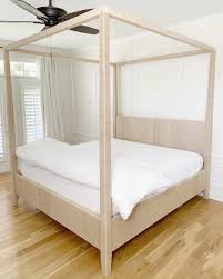Diy Wrapped Canopy Bed Tutorial The
