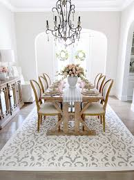 dining room and entryway summer decor