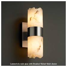 Justice Design 876212 Dakota Up And Down Wall Sconce With Broken Rim Cylinder Glass Jus 876212
