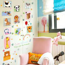 Cartoon Animals Nursery Wall Decal