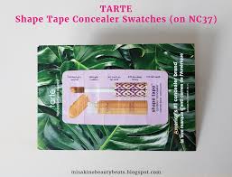 swatch tarte shape tape concealer on