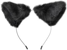 ✓ free for commercial use ✓ high quality images. Amazon Com E Ting Long Fur Cat Ears Anime Cosplay Headband Hairband Halloween Cosplay Party Costume Black With Black Inside Clothing