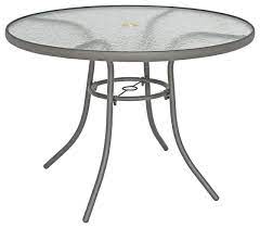 round glass patio dining table