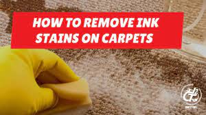 how to remove ink stains on carpet