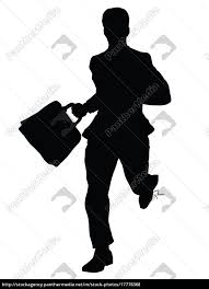 geschäftsmann läuft schwarze silhouette figur - Lizenzfreies Foto -  #17776368 | Bildagentur PantherMedia
