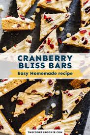 cranberry bliss bars recipe the