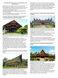 Seperti bumbung cerun bertingkat , tebar layar ero gga juga berfungsi untuk membenarkan pengudaraan yang baik bagi bahagian atas rumah. 34 Nama Rumah Adat Tradisional Di Indonesia