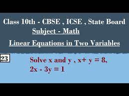 Solve X And Y X Y 8 2x 3y 1