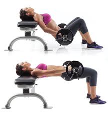 Image result for glute bridge with barbell
