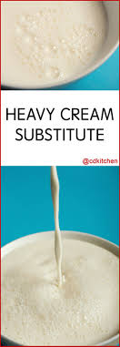 heavy cream subsute recipe