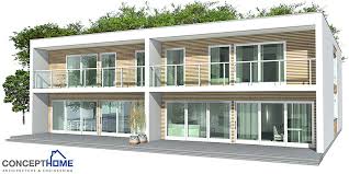 Duplex House Plan Ch159d In Modern